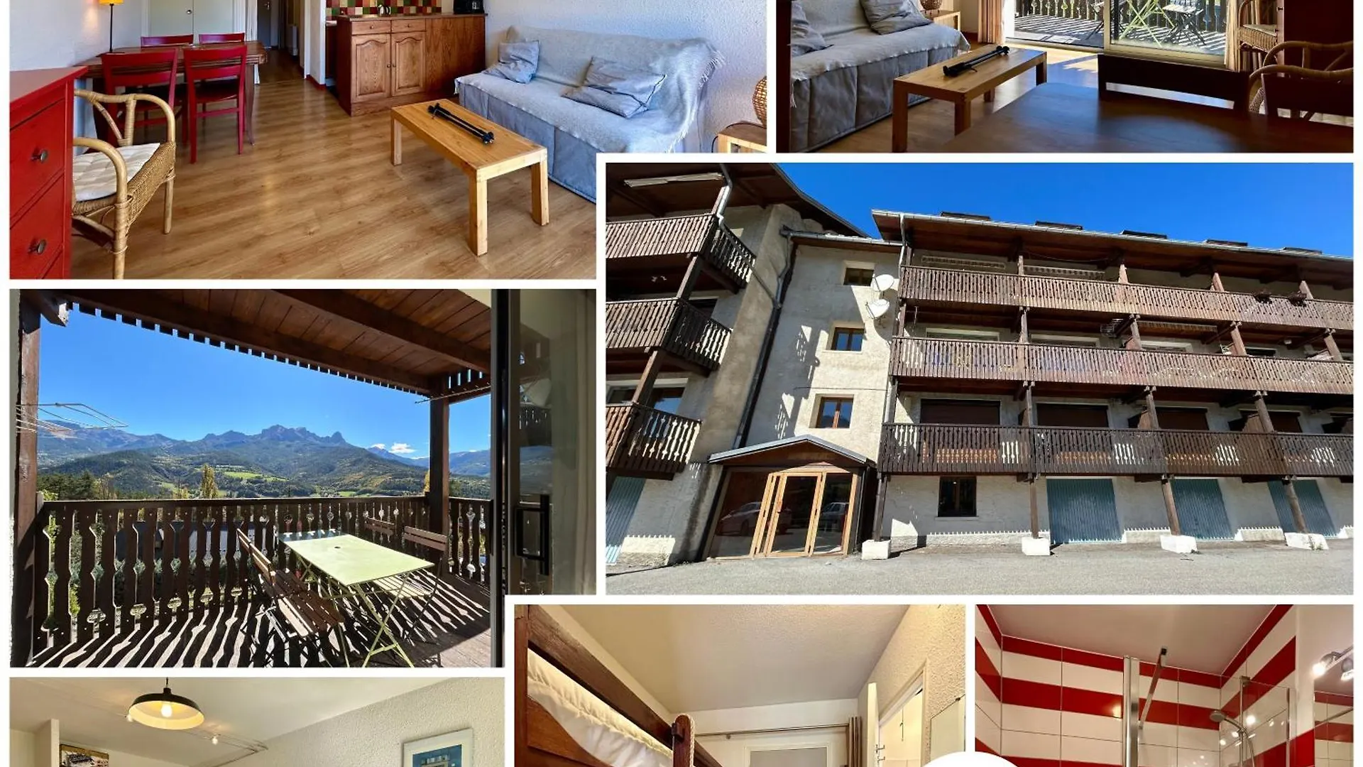 Escapade Perchee - Vue - Balcon - Parking Apartment Barcelonnette